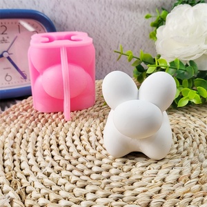 Moldes de fundición de resina hechos a mano para adornos decorativos DIY, moldes de perro de globo de silicona de estilo Ins W0485 - Product Image 3