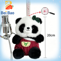 Boneka Panda Plushie Premium Berkualitas Tinggi 20cm, Lucu, Lembut, dan Padat, Cocok untuk Mesin Cakar, Tersedia dalam Jumlah Besar