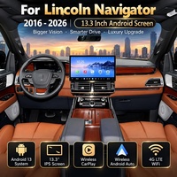Autoradio Android 13 LCD 13,6 pouces pour Lincoln Navigator 2016-2026 avec CarPlay, 4G, DSP, GPS intégré et caméra de recul 360°
