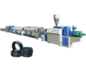 Plastic HDPE PE Water Supply Gas Pipe Tube Extruder Making Machine PVC Soft Tube Extrusion Line
