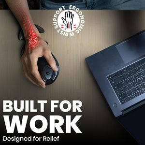 Repose-poignet ergonomique pour souris de jeu, support profilé réduisant la friction, coussinet de poignet mobile pour le travail au bureau longue durée - Product Image 5