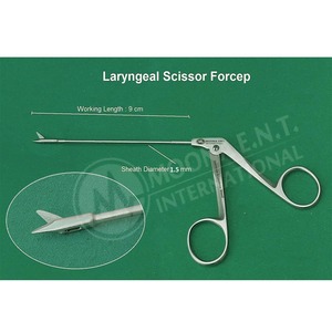 Ensemble de 3 pinces laryngées ORL les plus vendues, réutilisables, en acier inoxydable, kit d'instruments chirurgicaux - Product Image 3