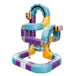 Nieuwe aanwinst DIY Trein Speelgoedauto Spoorbaan Flexibele Spoorbaan Bouwsets Zwaartekracht Sporen Speelgoed Elektrische Treinset voor Kinderen - Product Image 1