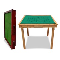 Mini table de mahjong pliable en bois massif pour le divertissement à domicile