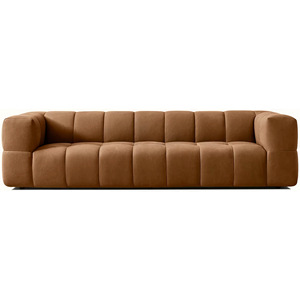 अमेरिकी आरएच फर्नीचर रेट्रो वास्तविक चमड़े के नरम तीन-सीटर सोफे आधुनिक सरल लिविंग रूम अनुकूलन योग्य - Product Image 5