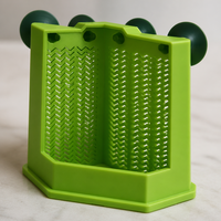 Panier de rangement d'angle à ventouse pour petits animaux, vert citron, en plastique ABS, support ventilé pour cage, tailles S et L