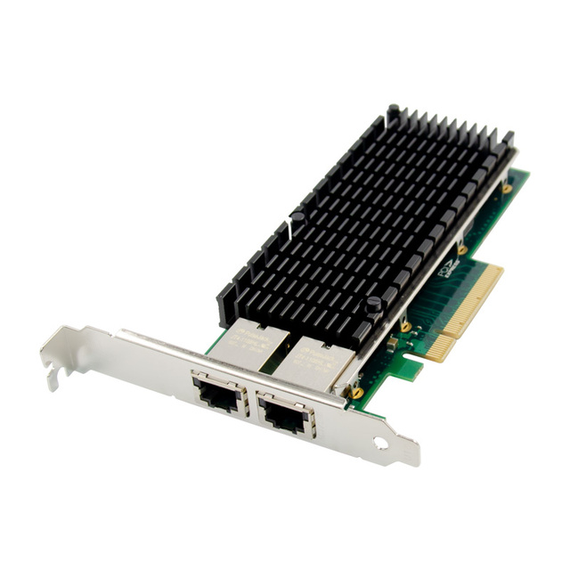 WINTEK Factory Price Internal Wired 10Gbps X540 LED Network Adapter Card 8X PCI Express 2 Ports Rj45 FCC Certified in Stock
