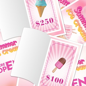 Pink Cards Open Win Prize Custom Design Instant Lottery Full Color Digital Printing Pull Tabs Gambling <b>Tickets</b> - Product Image 1