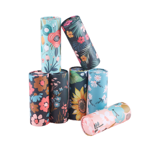Boîte à mouchoirs portable de voyage en pâte de bois vierge 2 plis avec logo personnalisé, tube d'emballage cylindrique 18x16cm <span class=keywords><strong>pour</strong></span> <span class=keywords><strong>voiture</strong></span> - Product Image 2
