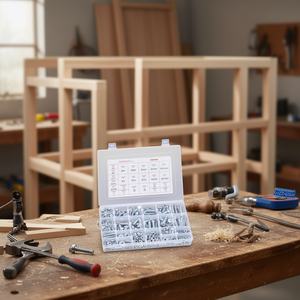 Kit de surtido de tornillos para muebles Vevor, 566 piezas, acero al carbono imperial grado 5, cabeza hexagonal para muebles - Product Image 2