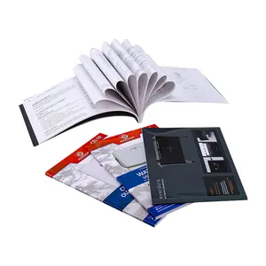 Folleto de Encuadernación perfecta, folleto de papel, soporte de impresión