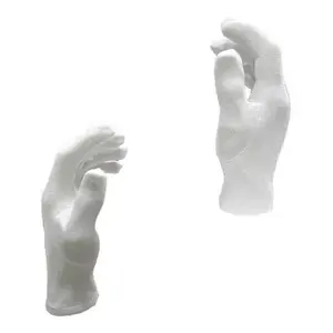Guantes Cortos de Algodón Blancos para Adultos, para Fiestas de Disfraces, hasta la Muñeca, Unisex, Marca The Dove, Modelo Listen - Product Image 4
