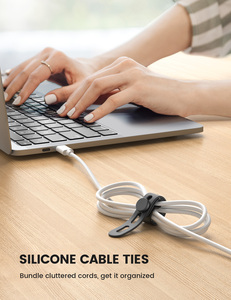 Lamicall STRK04 - Paquete de 10 Correas de Silicona Reutilizables para Cables, Organizador de Cables, Precio al por Mayor - Product Image 2
