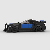 Compatible avec les briques de construction de marque, voiture de course MOC, jouet éducatif à assembler soi-même pour enfants, blocs de construction en plastique ABS, cadeau d'entreprise
