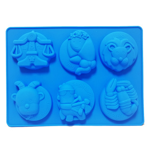 De Zodiaco personalizado forma molde de pastel de silicona doce constelaciones baño moldes de jabón - Product Image 4