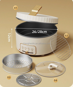 Poêle <span class=keywords><strong>électrique</strong></span> double face 2-en-1 pour <span class=keywords><strong>fondue</strong></span> et crêpes, idéale pour la maison - Product Image 2