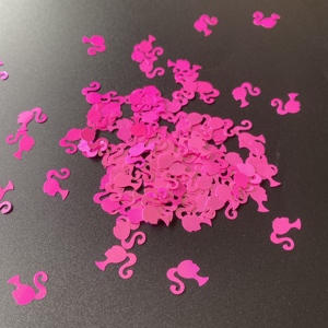Novedad: Purpurina a granel al por mayor de poliéster con forma de <span class=keywords><strong>Barbie</strong></span>, purpurina gruesa mixta con escamas irregulares para decoraciones - Product Image 2