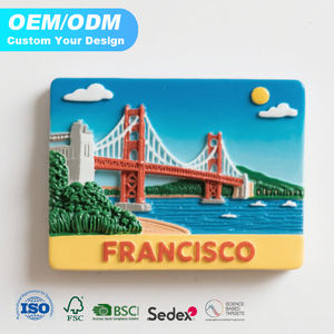 Aimants de réfrigérateur personnalisés sur le thème de la feuille d'érable canadienne, fabriqués en résine écologique. - Product Image 2