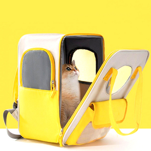 Mochila Transportadora para Gatos con Ventana Transparente, Orificios de Ventilación y Bolsillo de Almacenamiento, Mochila Transportadora para Gatos para Viajes al Aire Libre - Product Image 6