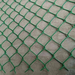 PVC Chain Link Fence for Cages Plastic-coated <b>Wire</b> <b>Mesh</b> with Customizable <b>Wire</b> Gauge - Product Image 1