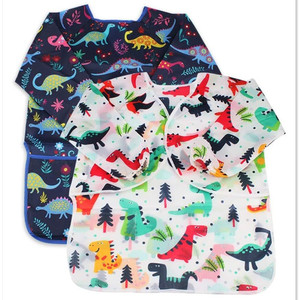 Tablier de <span class=keywords><strong>Peinture</strong></span> <span class=keywords><strong>en</strong></span> Polyester Réutilisable avec Logo Personnalisé pour Enfants, Motif Dinosaure, pour l'École, l'Artisanat, Cadeau Promotionnel, Vente <span class=keywords><strong>en</strong></span> Gros - Product Image 2