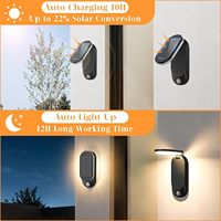 Nueva Lámpara Solar Plegable para Exteriores, Impermeable, con Sensor PIR, para Corredores y Cercas, con Ángulo de Haz de 20 Grados