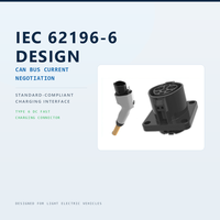 Paire de connecteurs de type 6 100A DC120V pour pistolet de charge rapide et prise de panneau pour véhicule électrique léger (LEV) - Vente en gros
