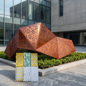 Panel de Revestimiento de Fachada Perforado con Recubrimiento en Polvo de Aluminio Decorativo para Paredes Cortina, Personalizado para Uso en Exteriores de Edificios - Product Image 1