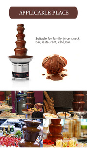 Fontaine à chocolat électrique commerciale certifiée CE, machine à <span class=keywords><strong>fondue</strong></span> au chocolat en acier inoxydable - Product Image 6