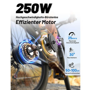 Vélo électrique de montagne à moteur sans balais C29 <span class=keywords><strong>Pro</strong></span> 48V <span class=keywords><strong>750W</strong></span> avec 21 vitesses et frein à disque - Product Image 4