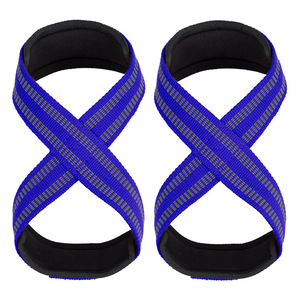 2026 Wholesale Neoprene Padded Power Lifter Wrist Figure 8 Lifting Straps Heavy Duty <b>ABS</b> Material for Fitness Workout Deadlift - Product Image 6