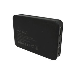 * Presa * batteria al litio esterna portatile portatile 5000mAh colore nero con 2 USB 5V 2.1A SKU-8193 elettronica/ - Product Image 2