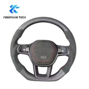 พวงมาลัยหุ้มพวงมาลัยสปอร์ตทำจากคาร์บอนไฟเบอร์สำหรับฮอนด้าซีวิค11TH รุ่น Si <span class=keywords><strong>Type</strong></span> G8 FE 2022 2023 2024 2025 2026 - Product Image 6