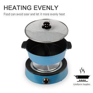 หม้อไฟฟ้าอเนกประสงค์เคลือบสารกันติด รุ่นยอดนิยมปี 2026 ฝาแก้วนิรภัย ประหยัดพลังงาน เหมาะสำหรับใช้ในโรงแรมและครัวเรือน - Product Image 4