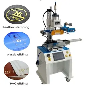 digital Pneumatic hot foil stamping machine for plastic paper bags wood pvc pet abs leather pencil