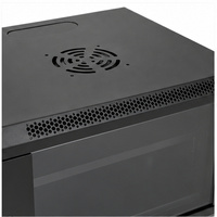 Kabinet Jaringan Dinding 4U 530x400x240mm Rak Server Baja Canai Dingin dengan Pintu Kaca Terkunci Grosir
