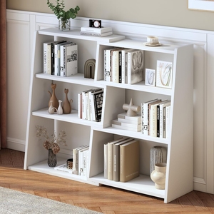 Étagère en <span class=keywords><strong>bois</strong></span> de bibliothèque extensible à 3 niveaux en noyer foncé pour petits espaces ou salle de bain pour le salon - Product Image 2
