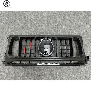 Grille de pare-chocs avant en fibre de carbone sèche de style R pour Mercedes Benz Classe G W464 G500 G63 2019-2024, kits de carrosserie, pièces et accessoires - Product Image 2