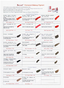 Biomaser cejas maquillaje permanente pigmento de la tinta del tatuaje <span class=keywords><strong>Microblading</strong></span> pigmento Lastinglong para - Product Image 6