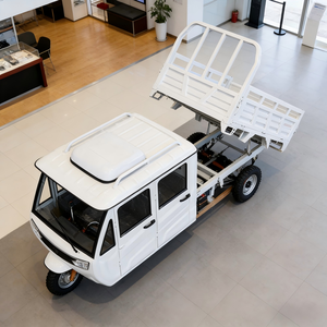 Tricycle à benne basculante motorisé |   Roues arrière doubles hydrauliques robustes pour <span class=keywords><strong>transport</strong></span> commercial/agricole/ingénierie, tricycle - Product Image 6