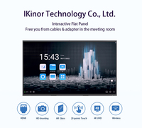Ikinor PR65 65 inç Profesyonel İnteraktif Düz Panel 4K Parlama Önleyici Cam Ofis Okul Akıllı İnteraktif Yazı Tahtası