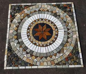 Họa Tiết Khảm Mặt Trời Ngoài Trời Họa Tiết Sàn Khảm Đá Tự Nhiên Để Trang Trí Sân Vườn - Product Image 4