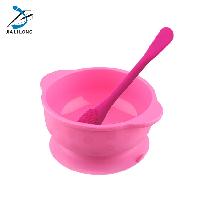 2023 Facial Diy Clay Cosmetic Facemask Mixing Bowl Set Kit Eco-friendly Silicone Face Mask Bowl And Brush Spoon