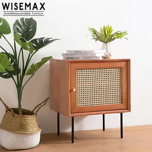 Wisemax Meubels In Japanse Stijl Rotan Woonkamerkasten Licht Luxe Moderne Opbergkast Aan De Zijkant Van De Bank