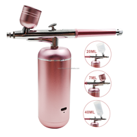 Prix promotionnel Vaporisateur à oxygène Jet Facial Steamer Ion Nano Spray Gun Airbrush Face Steam Air Brush Machine