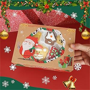 Cajas de Regalo Navideñas con Logotipo Personalizado, Rectangulares, Marrones, con Tapas Abatibles, Duraderas y Reutilizables, Perfectas para Productos Horneados y Regalos - Product Image 5