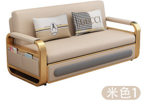 Canapé-<span class=keywords><strong>lit</strong></span> de luxe léger, multifonctionnel, <span class=keywords><strong>pliable</strong></span>, pour <span class=keywords><strong>une</strong></span> ou deux personnes, meubles de salon, canapé-<span class=keywords><strong>lit</strong></span> coulissant - Product Image 4
