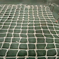 Filet de sécurité anti-chute pour le levage de charges, en nylon et polyéthylène, 6m x 8m, pour quais et chantiers de construction