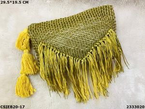 Stylish Jute & Cotton Clutch with Embroidery Zipper Closure Shoulder Strap-Eco-Friendly Fashion Accessory (1-1.9L Capacity) - Product Image 4