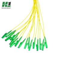 Kabel Patch Fiber APC HJ E2000 Duplex Single Mode LSZH PVC Jaringan Telekomunikasi Fiber Optik Pasokan Pabrik